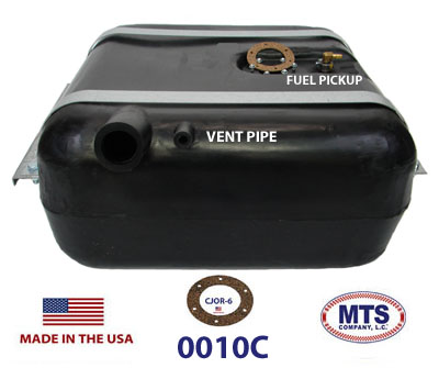 0010C 1967-1969 Jeep Jeepster Commando Fuel Tank - Image 2