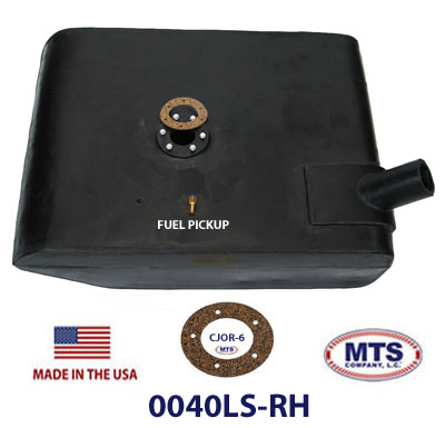0040LS-RH 1961-1965 Jeep CJ Fuel Tank - Image 2